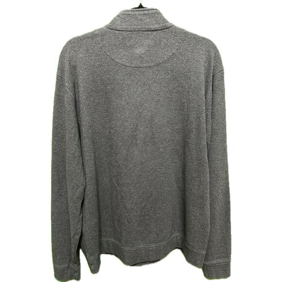Orvis Gray Pima Cotten Pullover Large Sweater - Picture 3 of 9